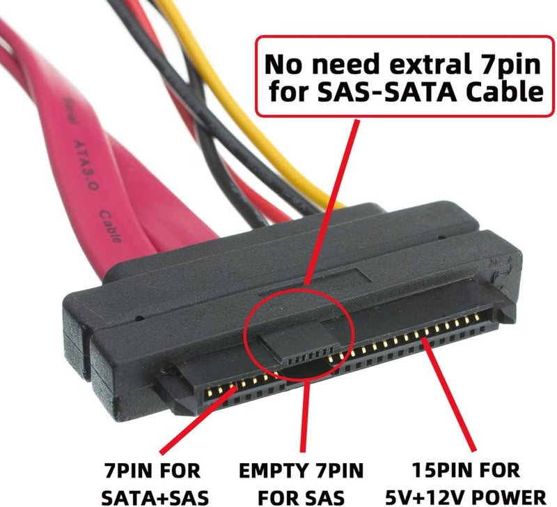 CY SAS Adapter SFF-8482 SAS 29 Pin to SATA 22Pin Hard Disk Drive Raid Extension Adapter 90 Degree Angled - Image 4
